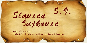 Slavica Vujković vizit kartica
